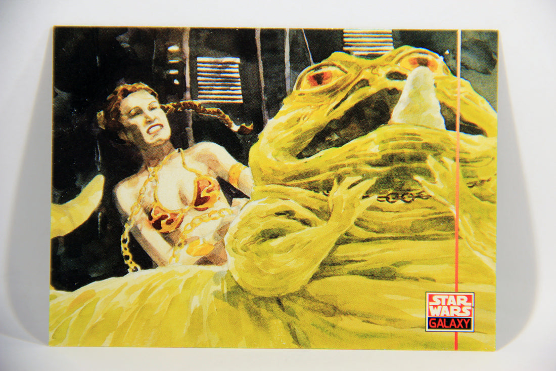 Star Wars Galaxy 1994 Topps Card #270 The Demise Of Jabba The Hutt Artwork ENG L016029