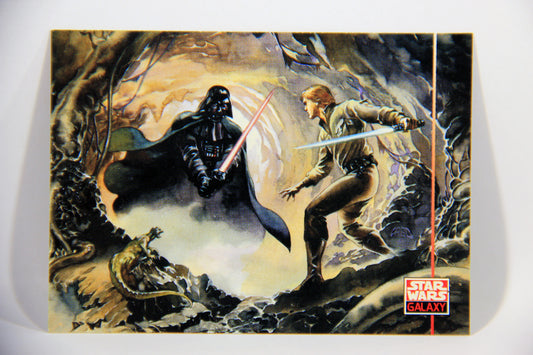 Star Wars Galaxy 1994 Topps Trading Card #241 Entering The Cave Artwork ENG L016033
