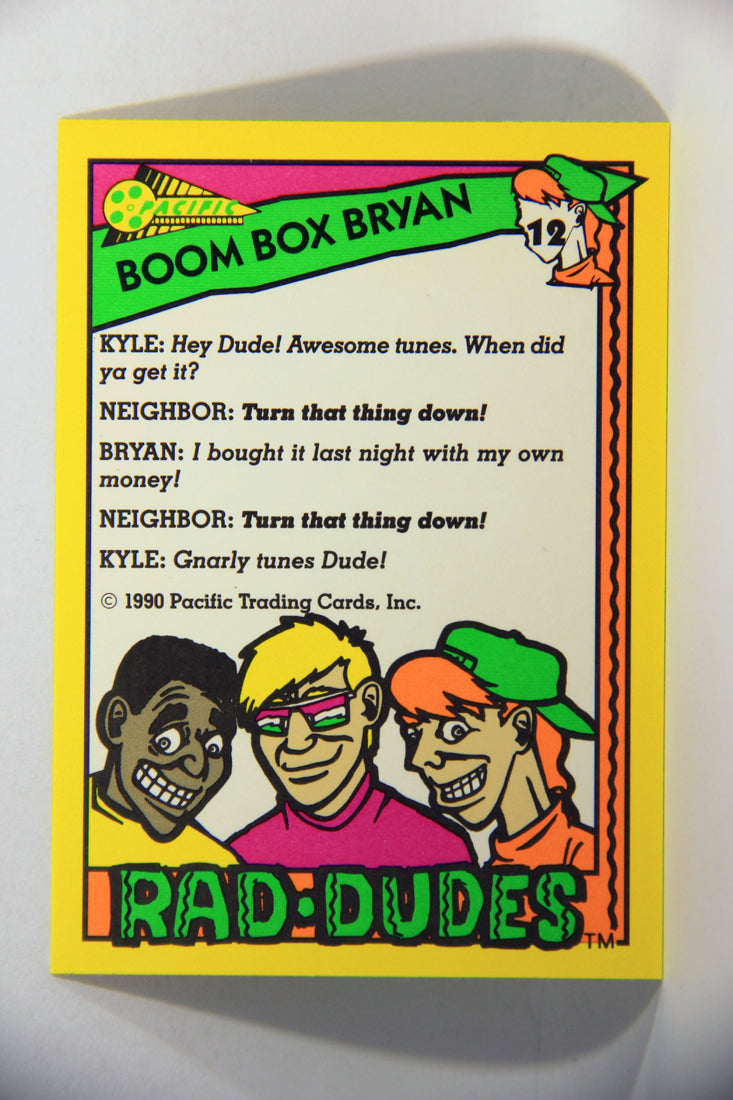 Rad-Dudes 1990 Trading Card #12 Boom Box Bryan L016047