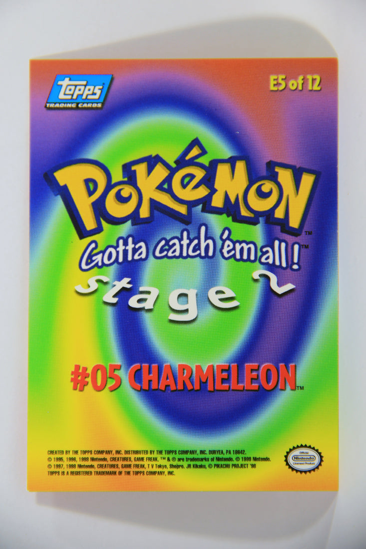 Pokémon Card First Movie #E5 Of E12 Charmeleon - Stage 2 - Blue Logo 1st Print ENG L016052
