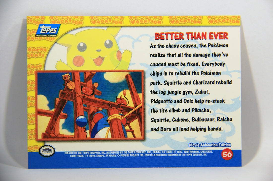 Pokmon Card First Movie #56 Better Than Ever - Blue Logo 1st Print EN AGS Collectibles Pokmon Card First Movie #56 Better Than Ever - Blue Logo 1st Print EN AGS Collectibles