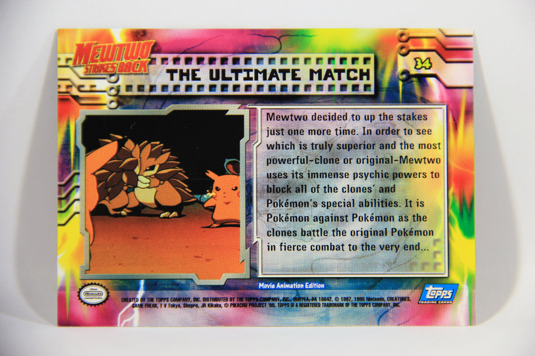 Pokémon Card First Movie #34 The Ultimate Match - Blue Logo 1st Print ENG L016060