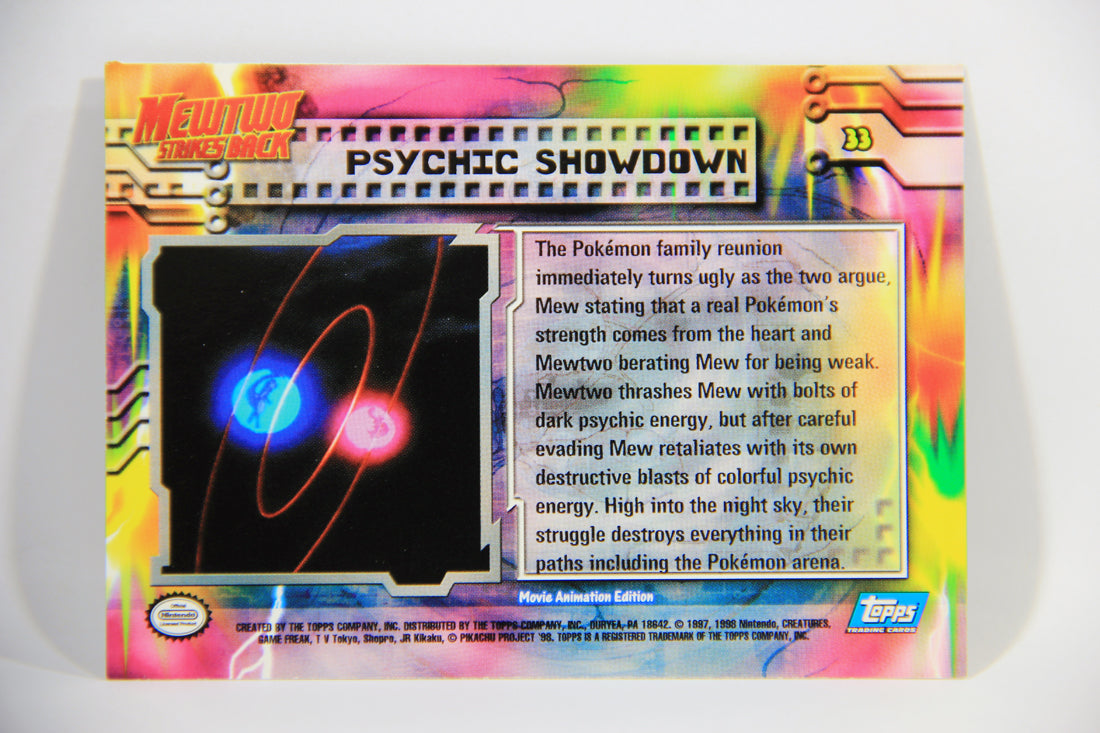 Pokémon Card First Movie #33 Psychic Showdown - Blue Logo 1st Print ENG L016061