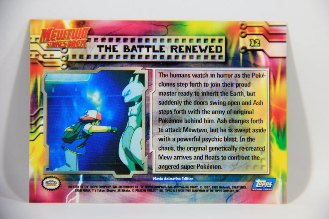 Pokémon Card First Movie #32 The Battle Renewed - Blue Logo 1st Print ENG L016062