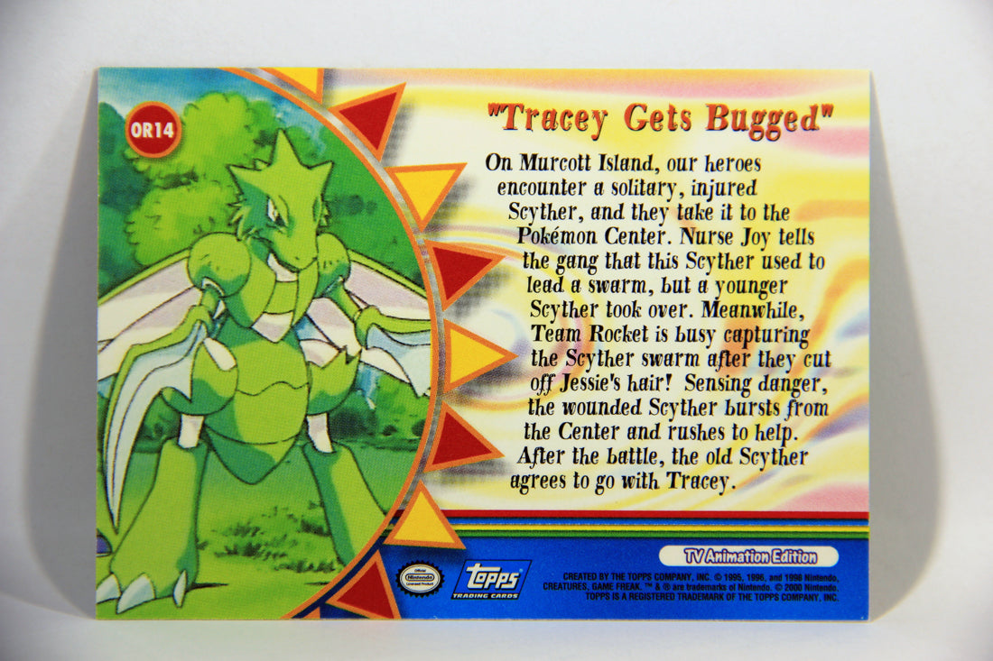 Pokémon Card TV Animation #OR14 Tracey Gets Bugged Blue Logo 1st Print ENG L016070