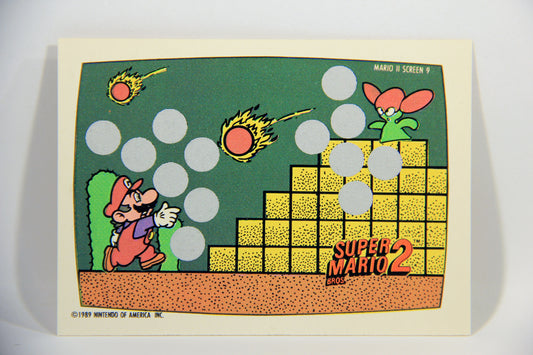 Super Mario Bros 2 Nintendo 1989 Scratch-Off Card Screen #9 Of 10 ENG L016081