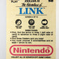 Nintendo Zelda II Adventure Of Link 1989 Scratch-Off Card Screen #5 Of 10 ENG L016087