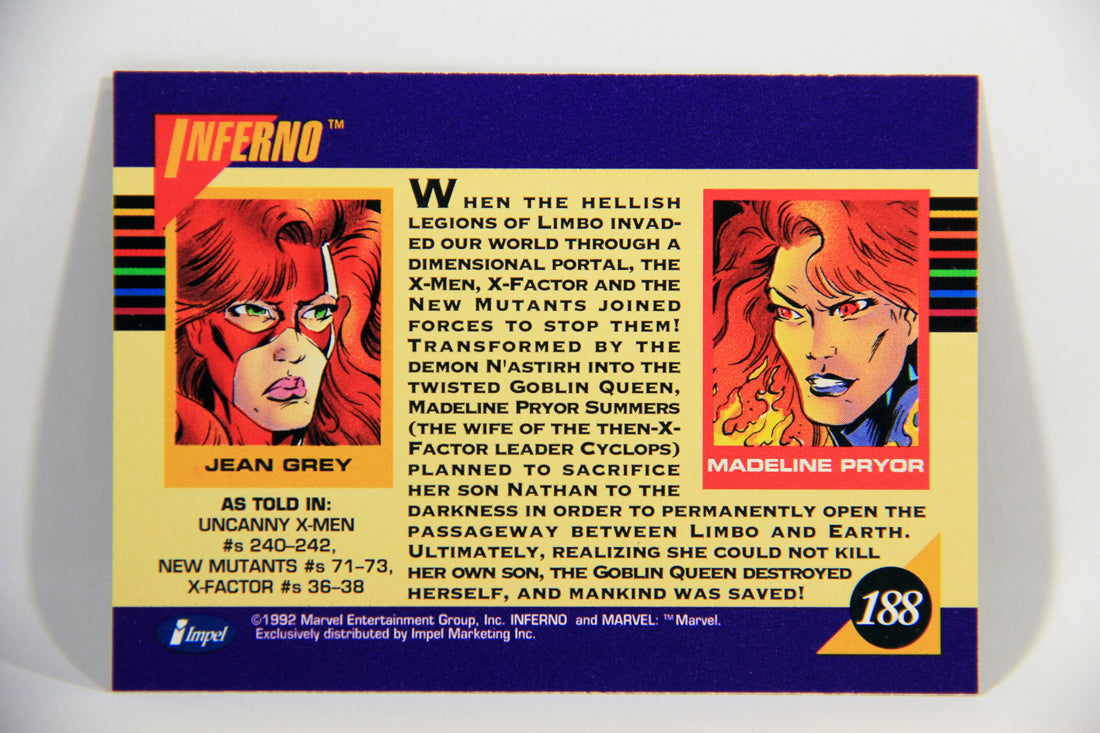 1992 Marvel Universe Series 3 Trading Card #188 Inferno ENG L016092