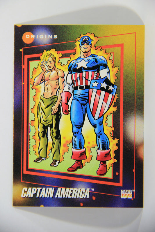 1992 Marvel Universe Series 3 Trading Card #166 Captain America ENG L016093