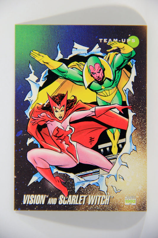 1992 Marvel Universe Series 3 Trading Card #85 Vision And Scarlet Witch ENG L016103