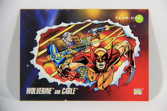1992 Marvel Universe Series 3 Trading Card #77 Wolverine And Cable ENG L016104