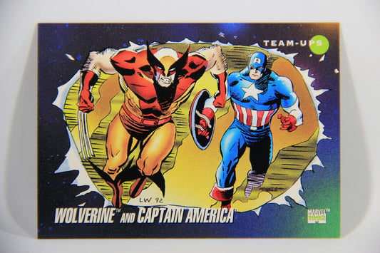 1992 Marvel Universe Series 3 Trading Card #75 Wolverine And Captain America ENG L016105