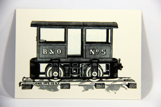 Lionel Greatest Trains 1998 Trading Card #2 - 1903 B&O No. 5 Electric Locomotive ENG L016118