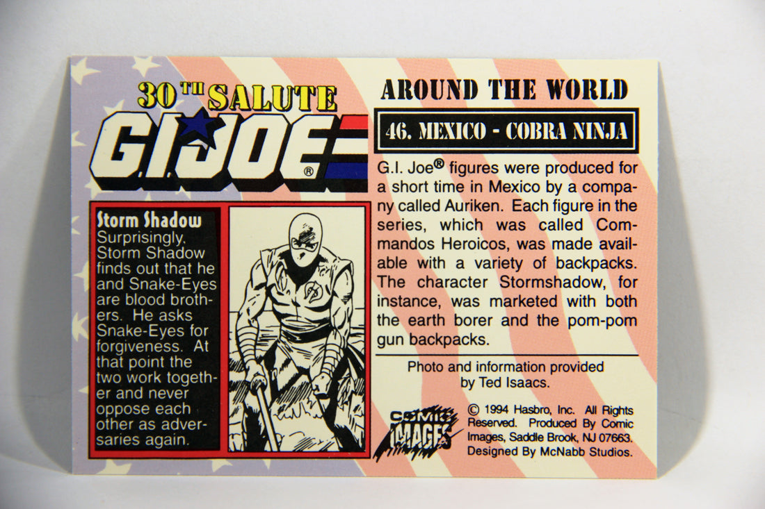 GI Joe 30th Salute 1994 Trading Card NO TOY #46 Mexico - Cobra Ninja ENG L016124