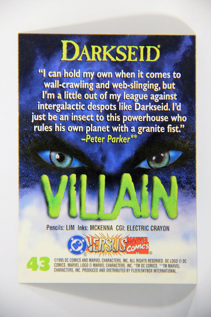 DC Versus Marvel Comics 1995 Trading Card #43 Darkseid ENG L016179