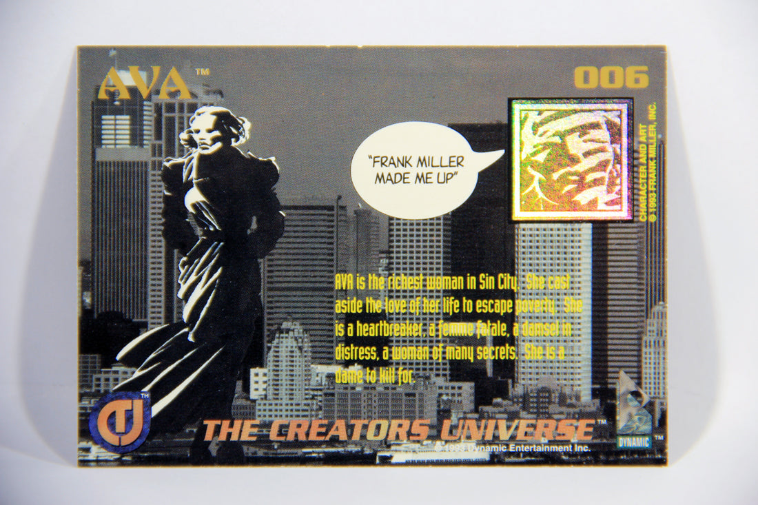 The Creators Universe 1993 Trading Card #6 Ava - Frank Miller ENG L016185