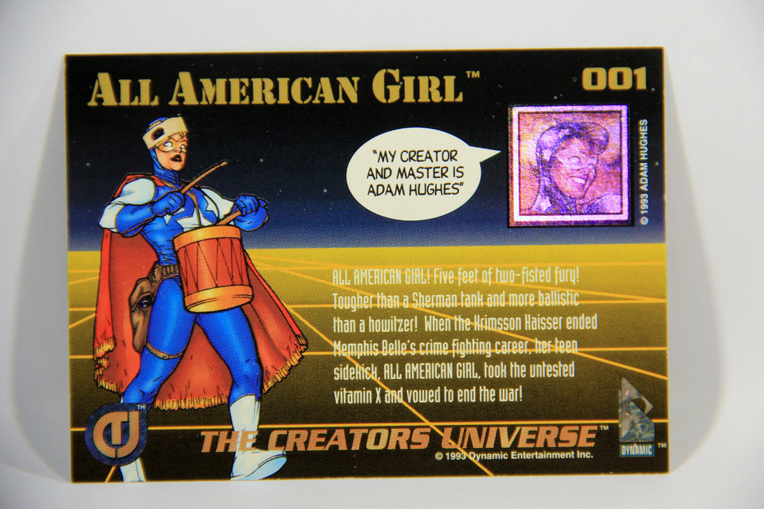 The Creators Universe 1993 Trading Card #1 All American Girl ENG L016186