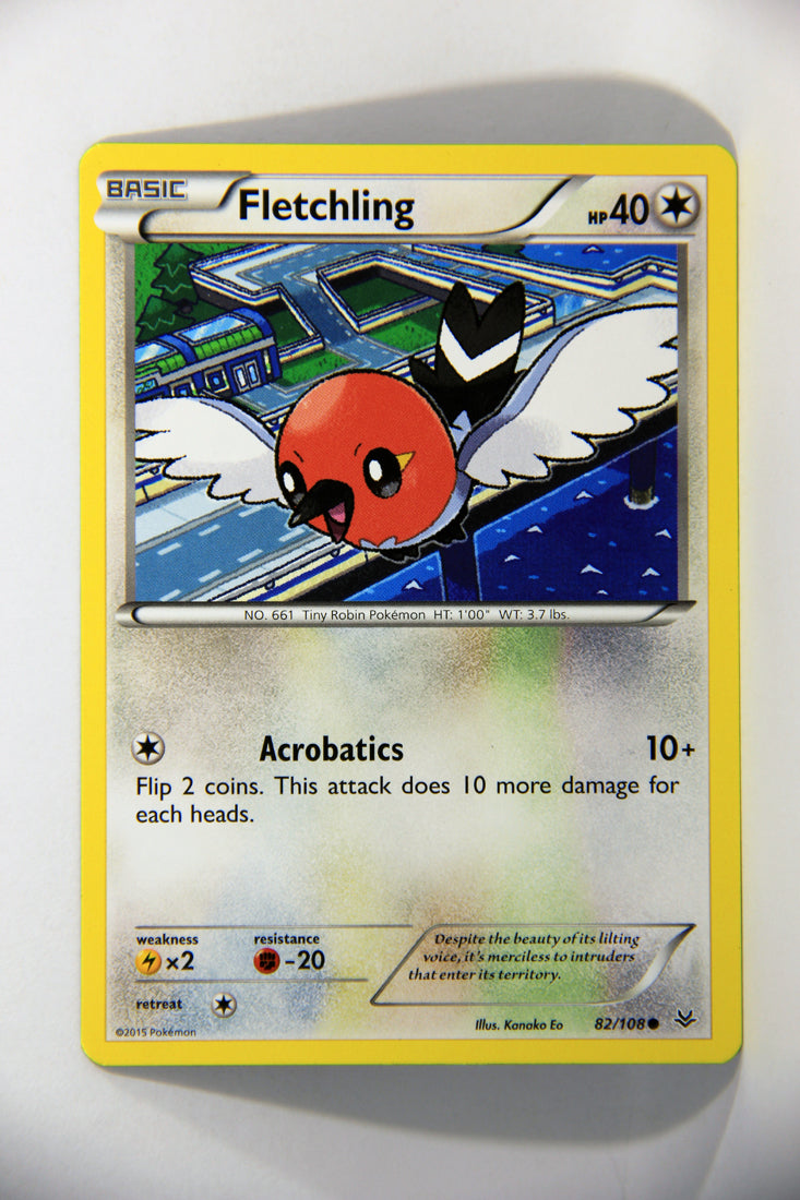 2015 Pokmon TCG #82/108 Fletchling - Roaring Skies Common ENG L016191 AGS Collectibles 2015 Pokmon TCG #82/108 Fletchling - Roaring Skies Common ENG L016191 AGS Collectibles