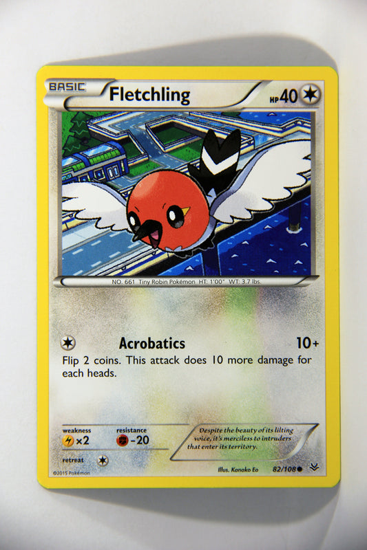 2015 Pokémon TCG #82/108 Fletchling - Roaring Skies Common ENG L016191