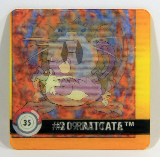 Pokémon Card Action Flipz 3D Premier Edition #35 Rattata - Raticate ENG L016205