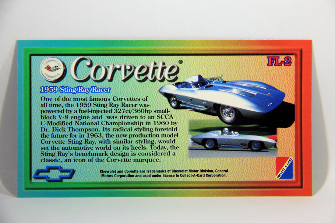 Corvette Heritage Collection 1996 Fast Lane Foil Card #FL-2 - 1959 Sting Ray Racer L016210