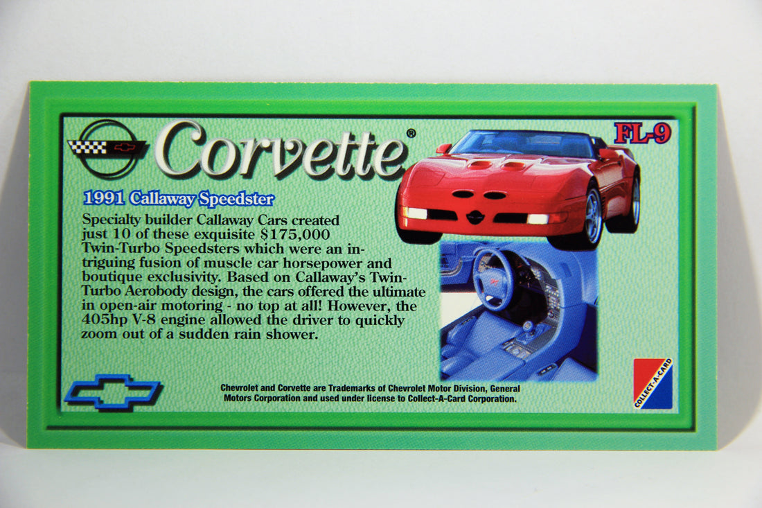 Corvette Heritage Collection 1996 Fast Lane Foil Card #FL-9 - 1991 Corvette Callaway Speedster L016217