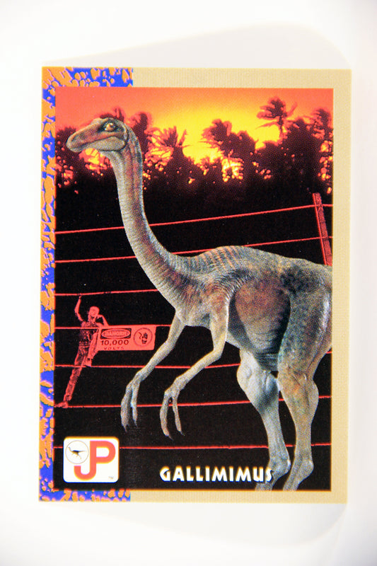 Jurassic Park 1993 Trading Card #6 Gallimimus ENG Topps L016257