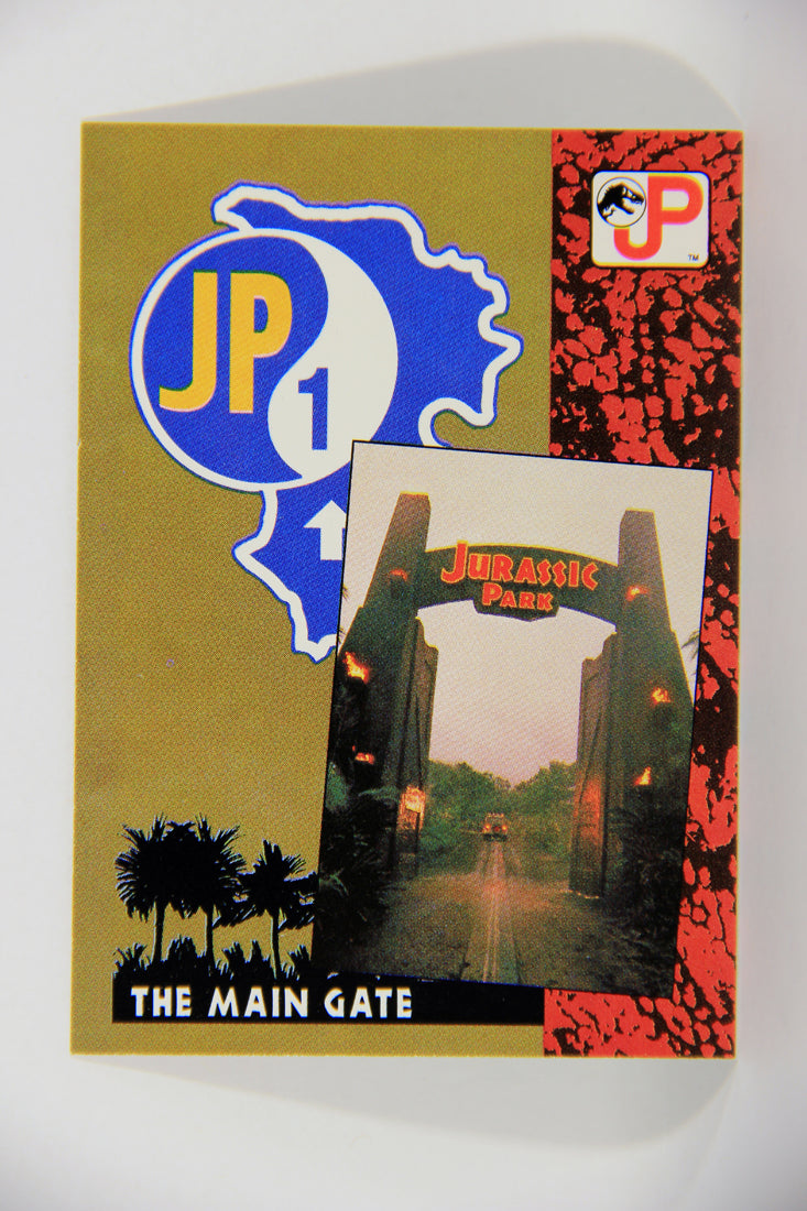 Jurassic Park 1993 Trading Card #9 Visitor Center - The Main Gate ENG Topps L016260