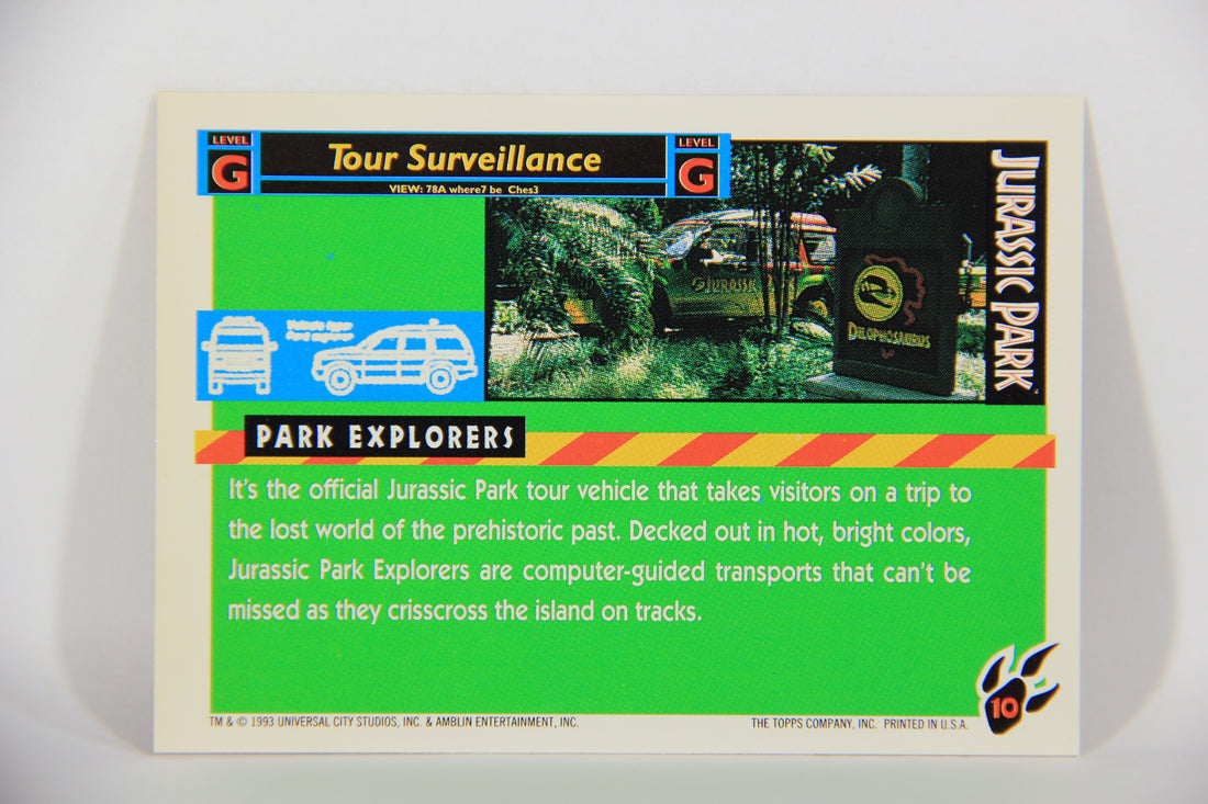 Jurassic Park 1993 Trading Card #10 Park Explorers ENG Topps L016261