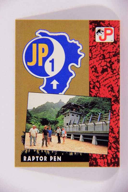Jurassic Park 1993 Trading Card #11 Control Room - Raptor Pen ENG Topps L016262