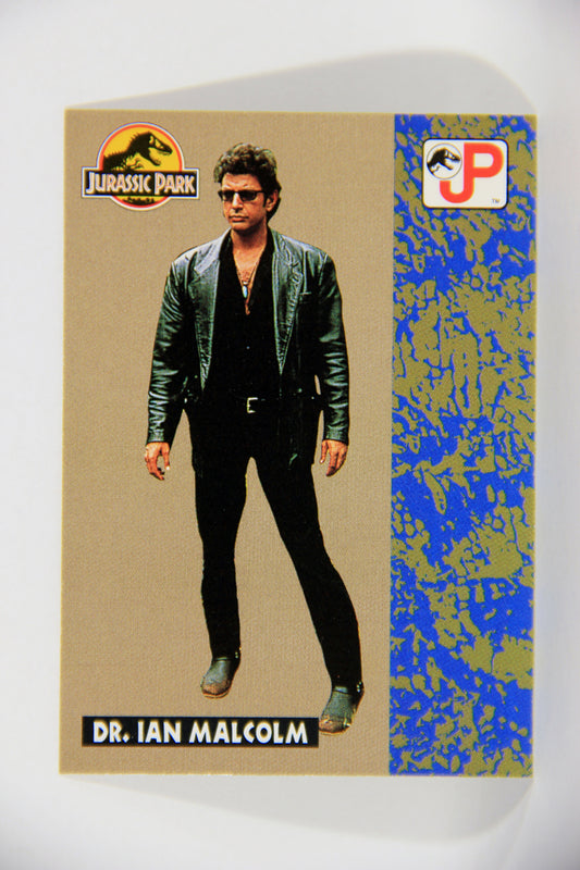 Jurassic Park 1993 Trading Card #16 Dr. Ian Malcolm ENG Topps L016267