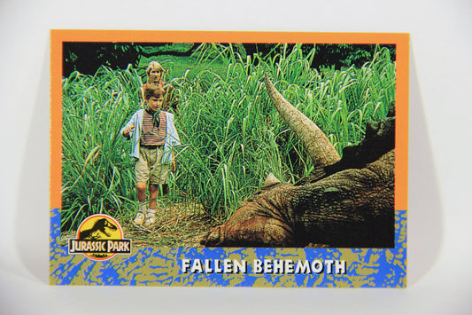 Jurassic Park 1993 Trading Card #30 Fallen Behemoth ENG Topps L016281