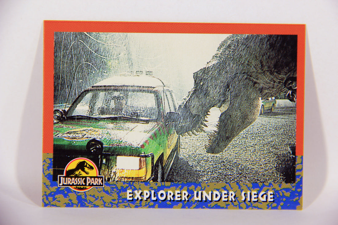 Jurassic Park 1993 Trading Card #36 Explorer Under Siege ENG Topps L016287