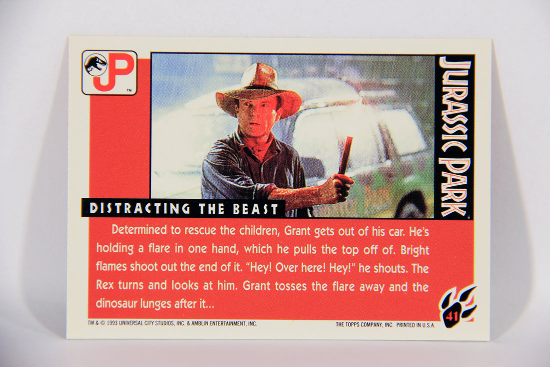 Jurassic Park 1993 Trading Card #41 Distracting The Beast ENG Topps L016292