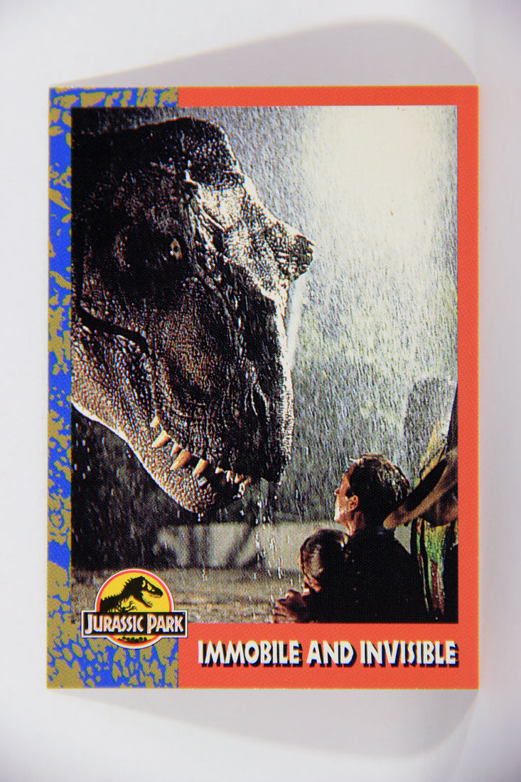 Jurassic Park 1993 Trading Card #42 Immobile And Invisible ENG Topps L016293