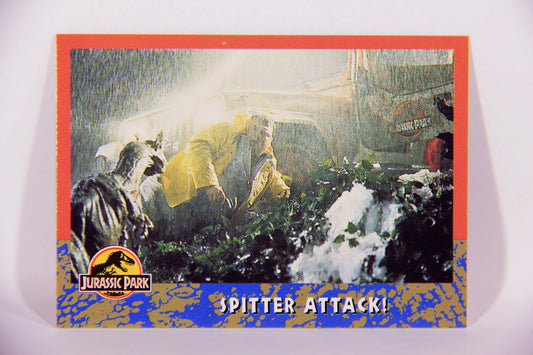 Jurassic Park 1993 Trading Card #46 Spitter Attack ENG Topps L016297