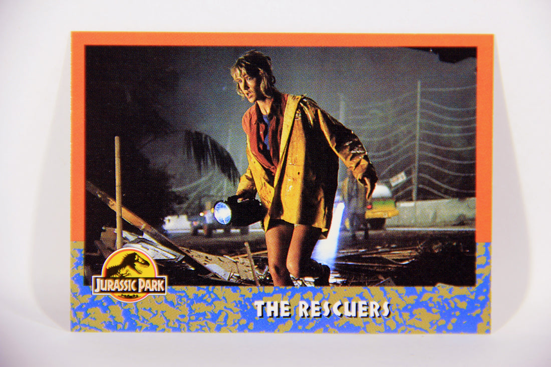 Jurassic Park 1993 Trading Card #47 The Rescuers ENG Topps L016298