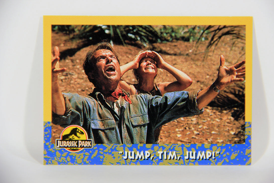 Jurassic Park 1993 Trading Card #52 Jump Tim Jump ENG Topps L016303