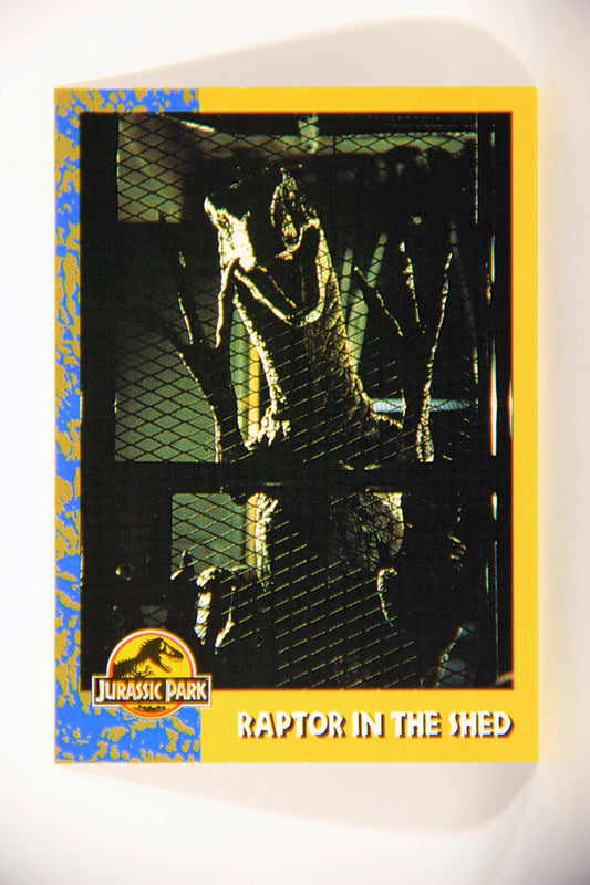 Jurassic Park 1993 Trading Card #53 Raptor In The Shed ENG Topps L016304