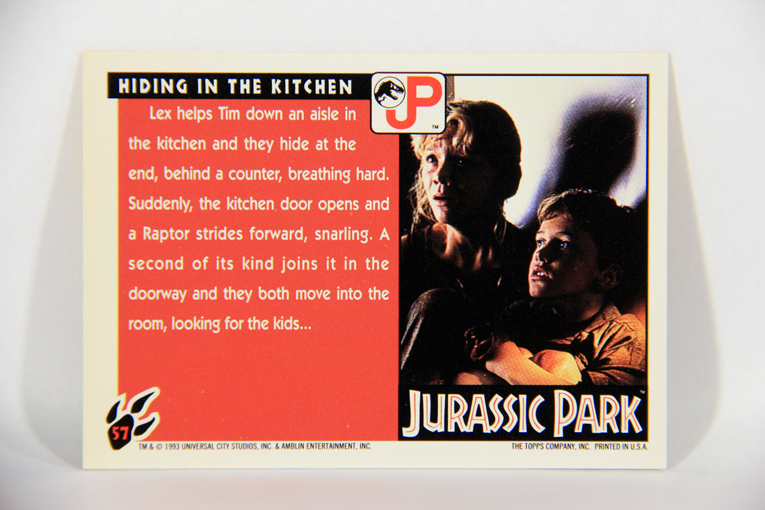 Jurassic Park 1993 Trading Card #57 Hiding In The Kitchen ENG Topps L016308