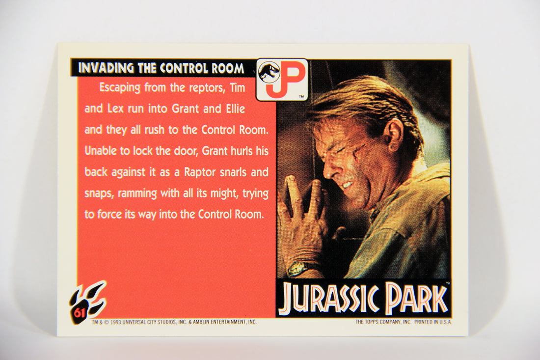 Jurassic Park 1993 Trading Card #61 Invading The Control Room ENG Topps L016312