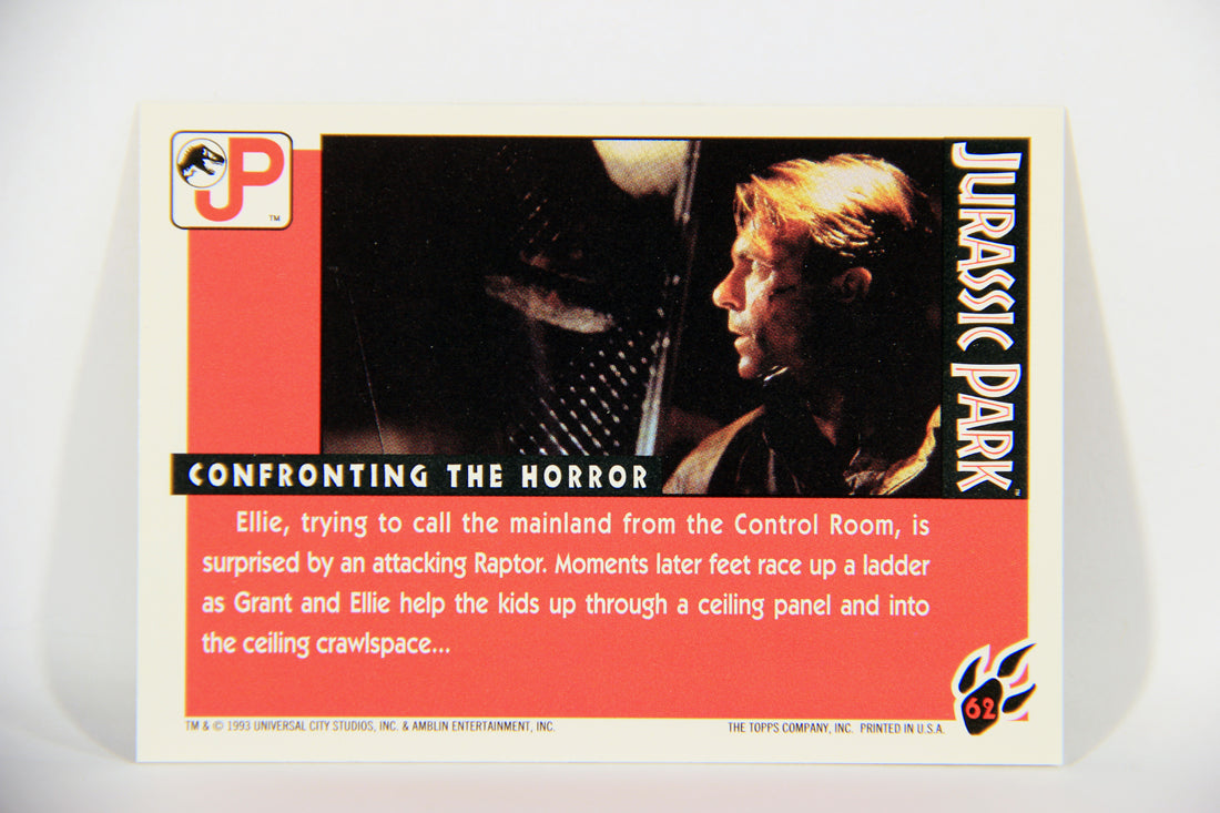 Jurassic Park 1993 Trading Card #62 Confronting The Horror ENG Topps L016313