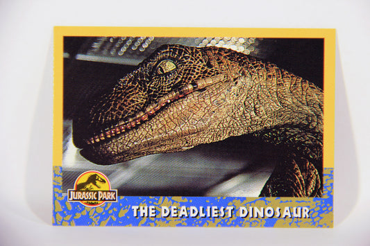 Jurassic Park 1993 Trading Card #65 The Deadliest Dinosaur ENG Topps L016316