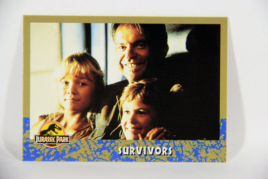 Jurassic Park 1993 Trading Card #70 Survivors ENG Topps L016321
