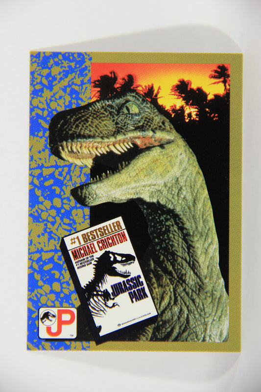Jurassic Park 1993 Trading Card #71 The Novel By Michael Crichton ENG Topps L016322