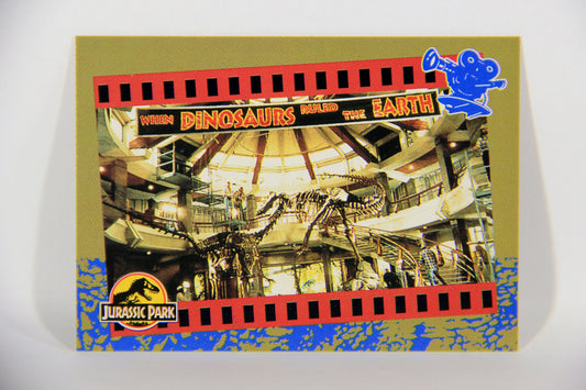 Jurassic Park 1993 Trading Card #73 Elaborate Set Design ENG Topps L016324