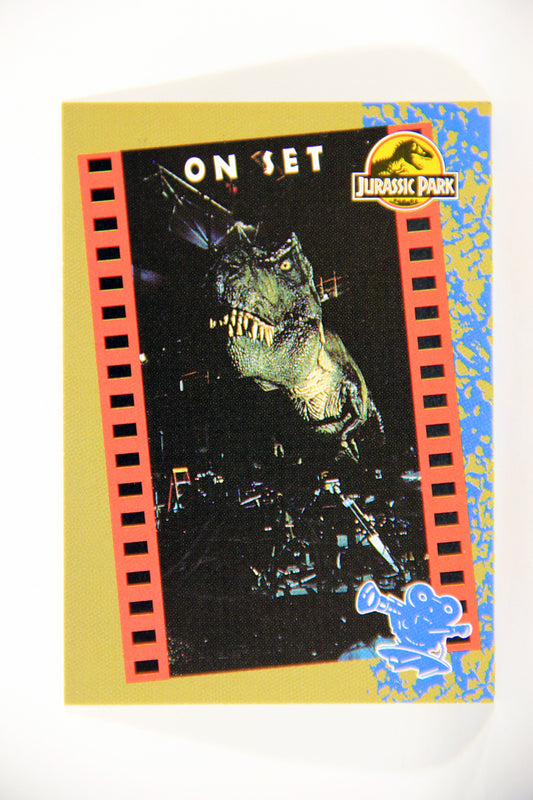 Jurassic Park 1993 Trading Card #75 The Collosal T-Rex Prop ENG Topps L016326