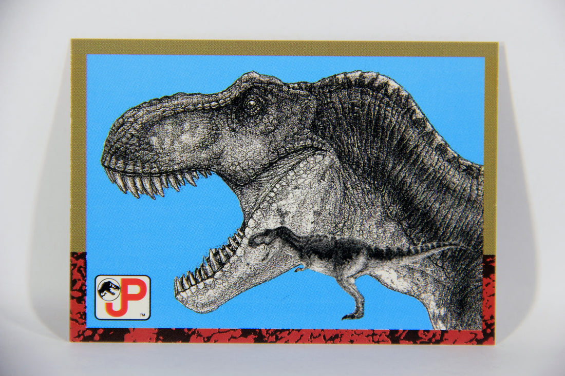 Transaurus Card Jurassic Park 1993 Trading Card #77 Tyrannosaurus Rex ENG Topps Artwor ...