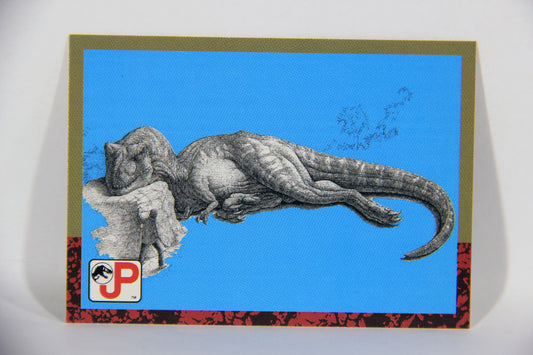 Jurassic Park 1993 Trading Card #84 Sleeping Tyrannosaurus ENG Topps Artwork L016335