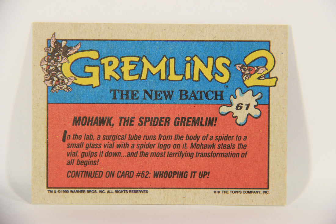 Gremlins 2 The New Batch 1990 Trading Card #61 Mohawk The Spider Gremlin L016400